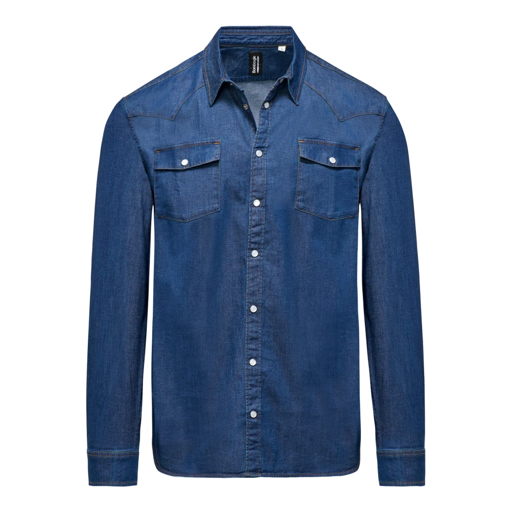 Bomboogie Hombre Azul - Camisa Rodeo De Denim Elástico - Shirts - M