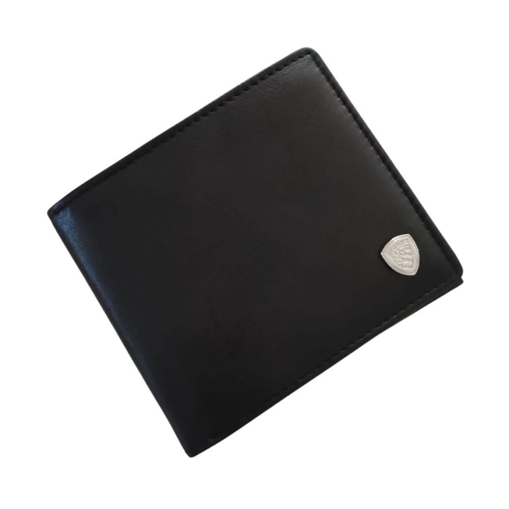 Blauer Men's Black Wallets & Cardholders, One Size, Leather Wallet With Coin Pocket