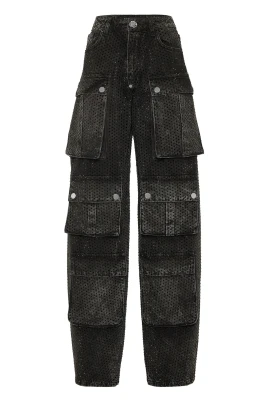 Denim Cargo Trousers Srtass