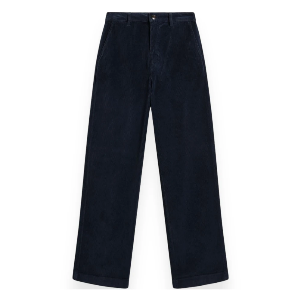 Woolrich Ribfluwelen Broek Blue Dames