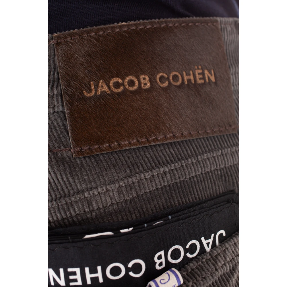 Jacob Cohën Grijze 5-Pocket Broek met Sartoriale Details Gray Heren
