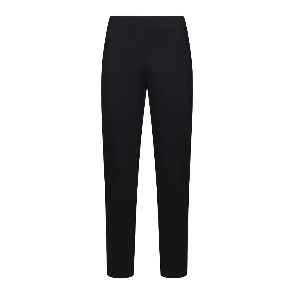 Blanca Vita Högmidjade pressveck leggings Black, Dam