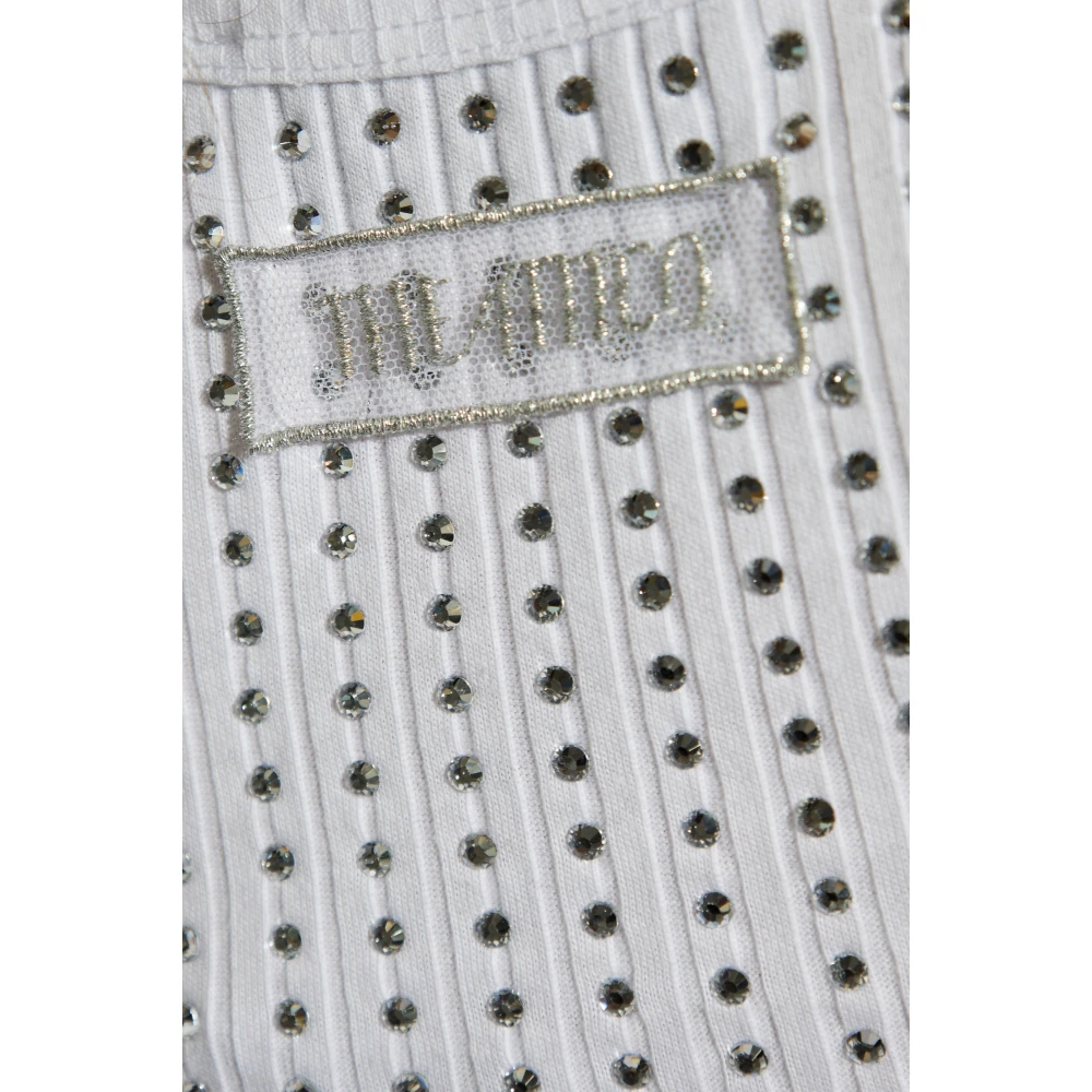 The Attico Top met decoratieve afwerking White Dames