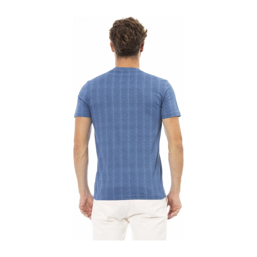 Baldinini Korte Mouw Ronde Hals T-shirt Blue Heren