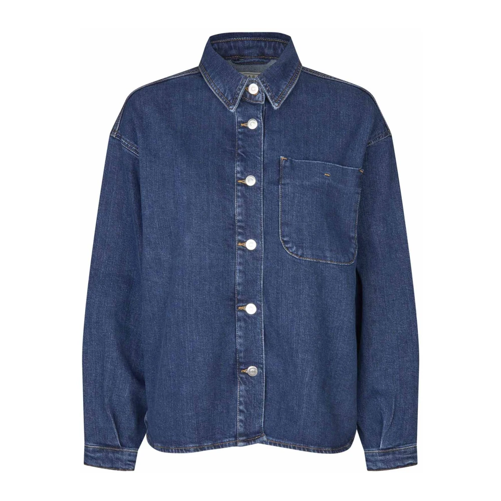 Masai Women's Blue Denim Shirts - Shirts - Xl - Blouses & Shirts