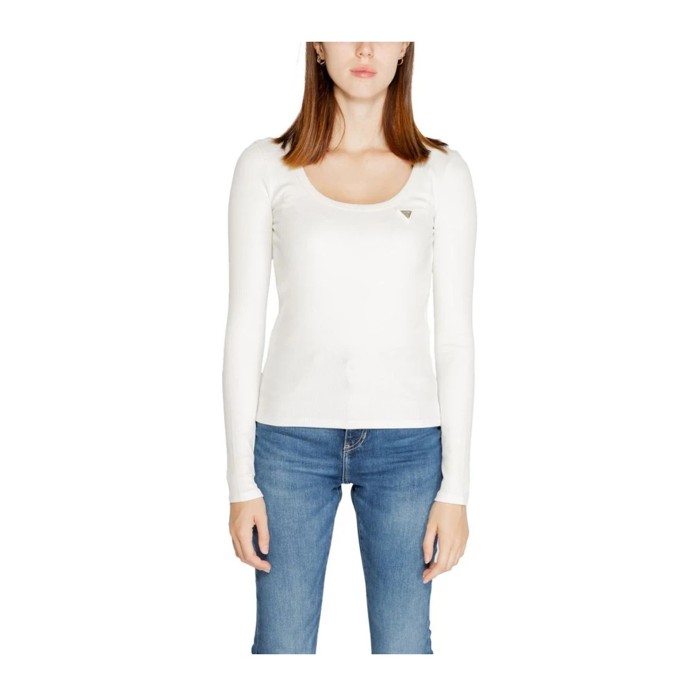 Guess Viscose Blend Tops & T-Shirts Beige Dames