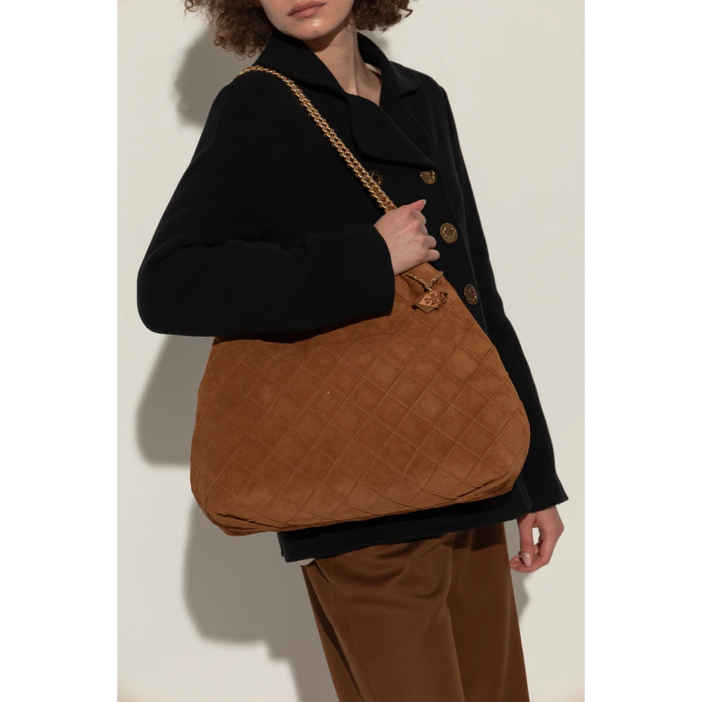 TORY BURCH Schoudertas Fleming Soft Brown Dames