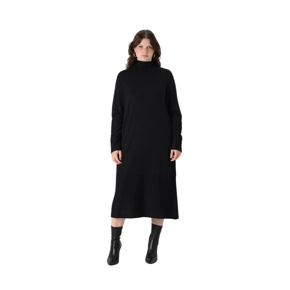 Marina Rinaldi Elegante Zwarte Jurk Simeone Black Dames