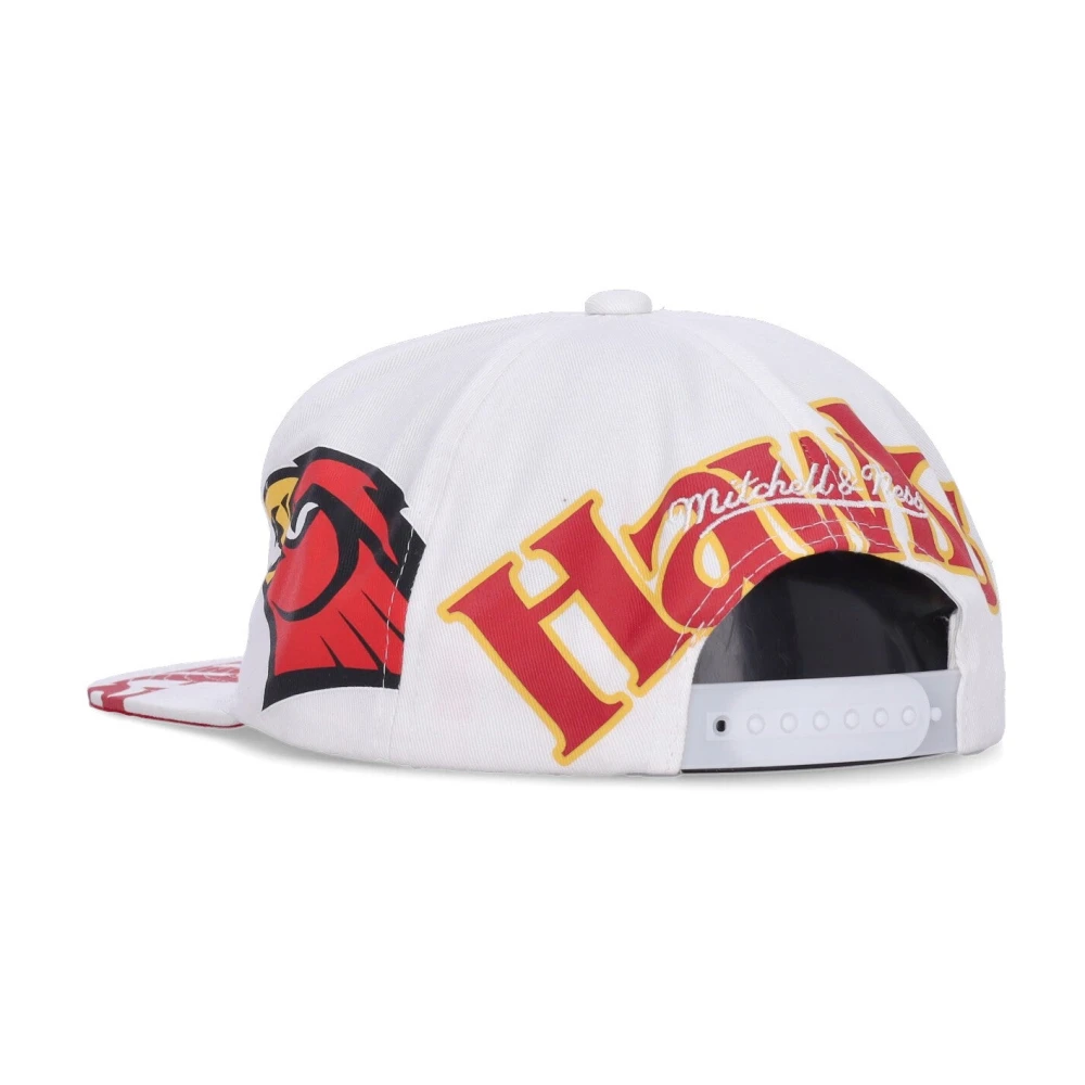 Mitchell & Ness Atlanta Hawks Platte Klep Pet White Heren