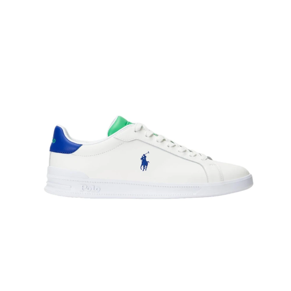 Polo Ralph Lauren Herr Vit Skor 40 Eu, Grön Blå Sneaker