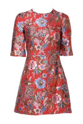 red-floral-a-line-mini-dress