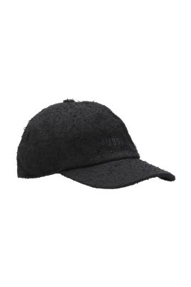 Svart Bomullstexturerad Bouclé Hatt