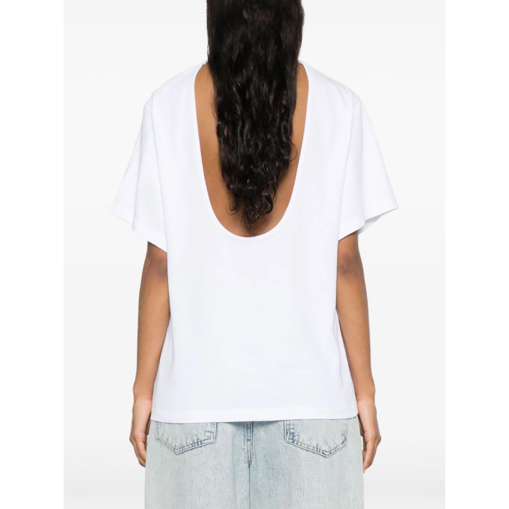 IRO Witte Katoenen T-shirt en Polo White Dames