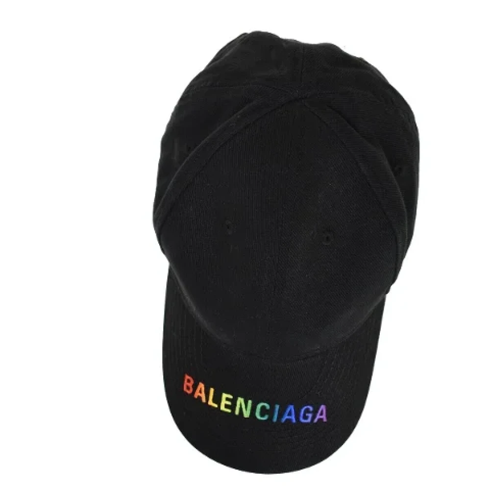Balenciaga Vintage Pre-owned Canvas hats Black Dames