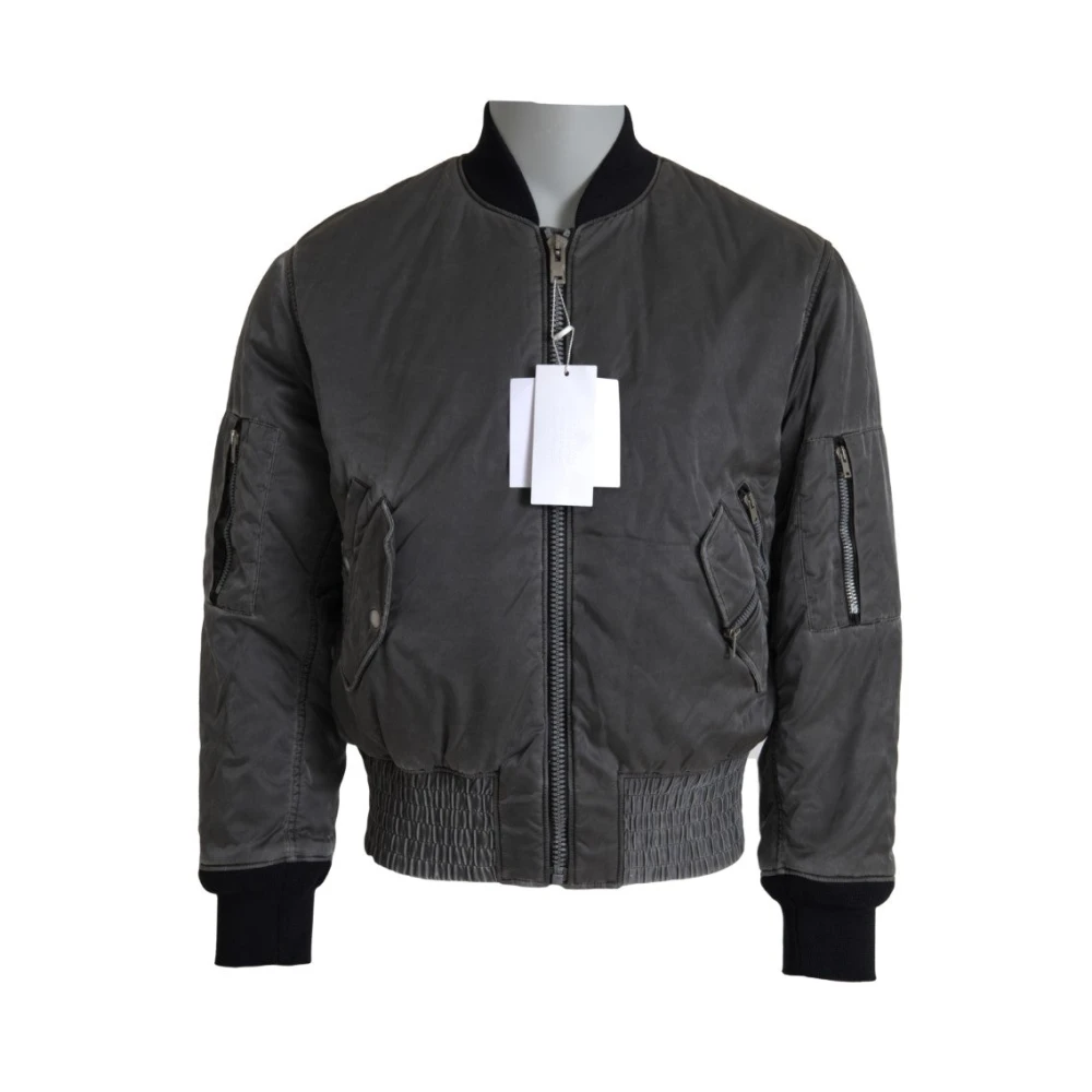 Mm6 Maison Margiela Men's Gray Bomber Jacket - Bomber Jackets - S - Jackets
