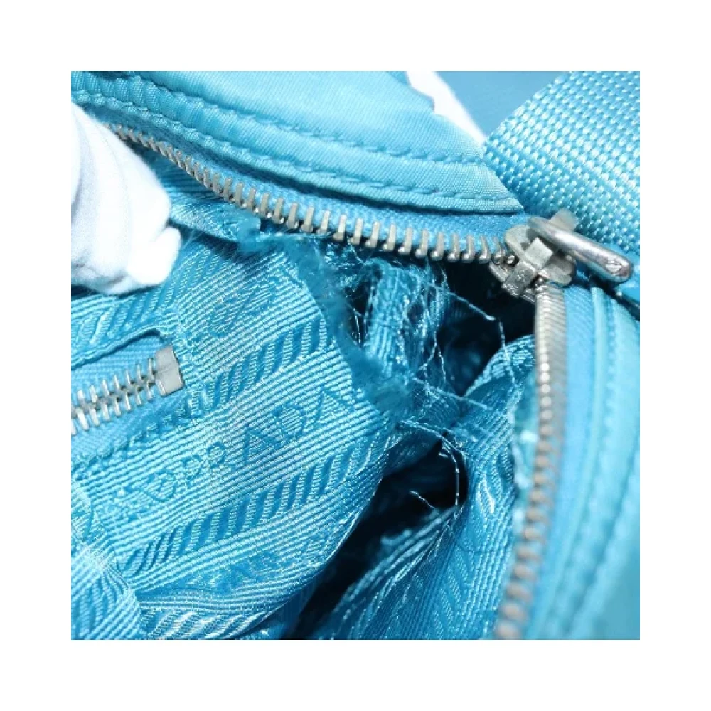 Prada Vintage Pre-owned Nylon prada-bags Blue Dames