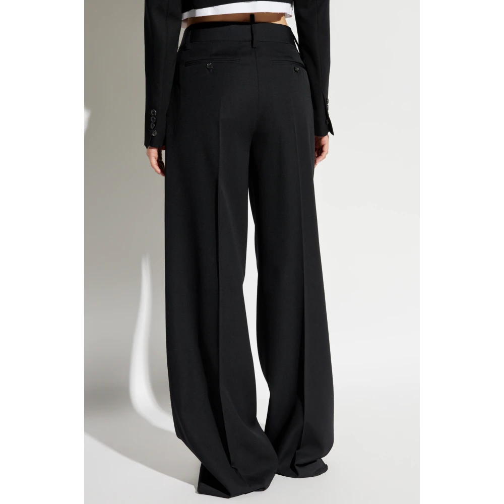 Dsquared2 Wollen broek Black Dames