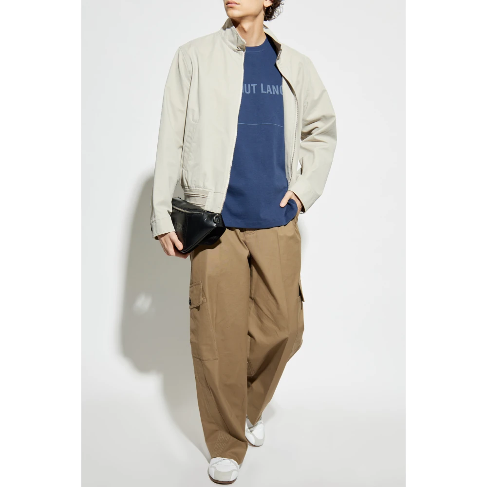 Helmut Lang T-shirt met logo Blue Heren