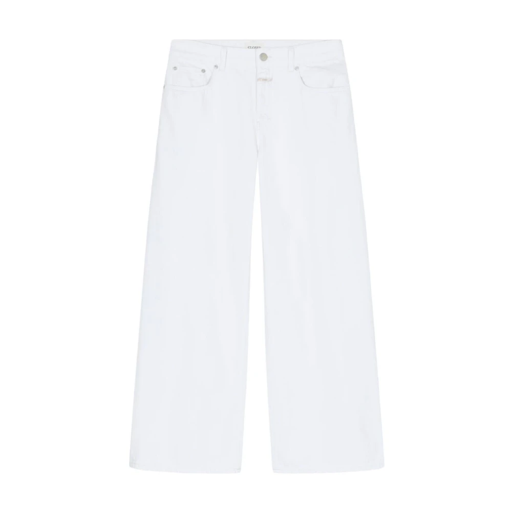 Closed White Wide Jeans, Female, W24 L32, Jayla Wide Jeans