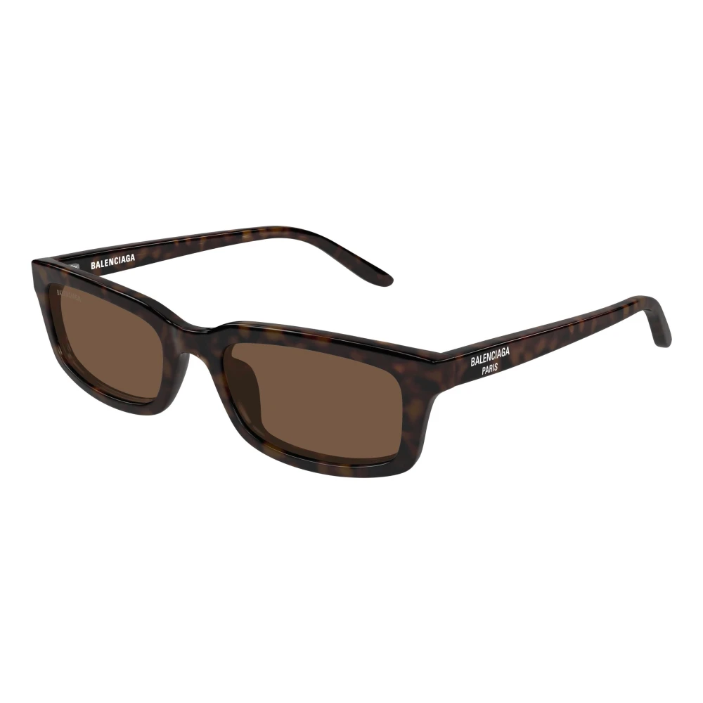 Balenciaga Rectangular Sunglasses - Unisex - Sunglasses - Brown - 55 Mm - Accessories