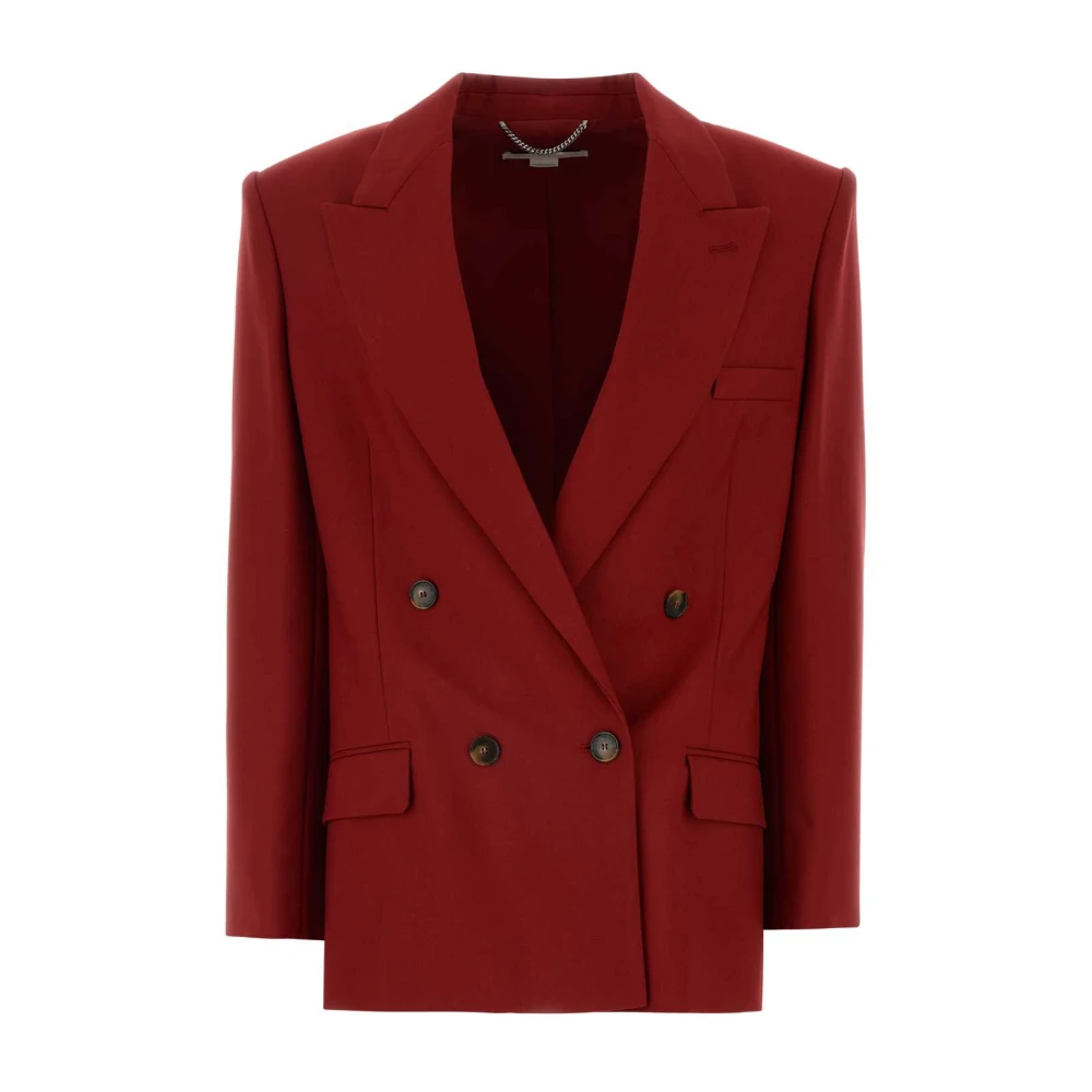 Stella Mccartney Bordeaux wollen blazer Red Dames