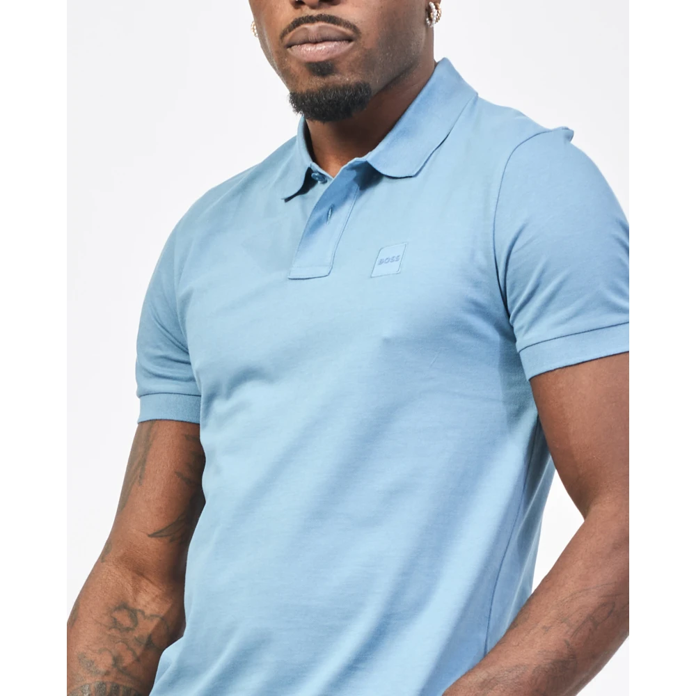 Hugo Boss Blauwe T-shirts en Polos Passenger Blue Heren