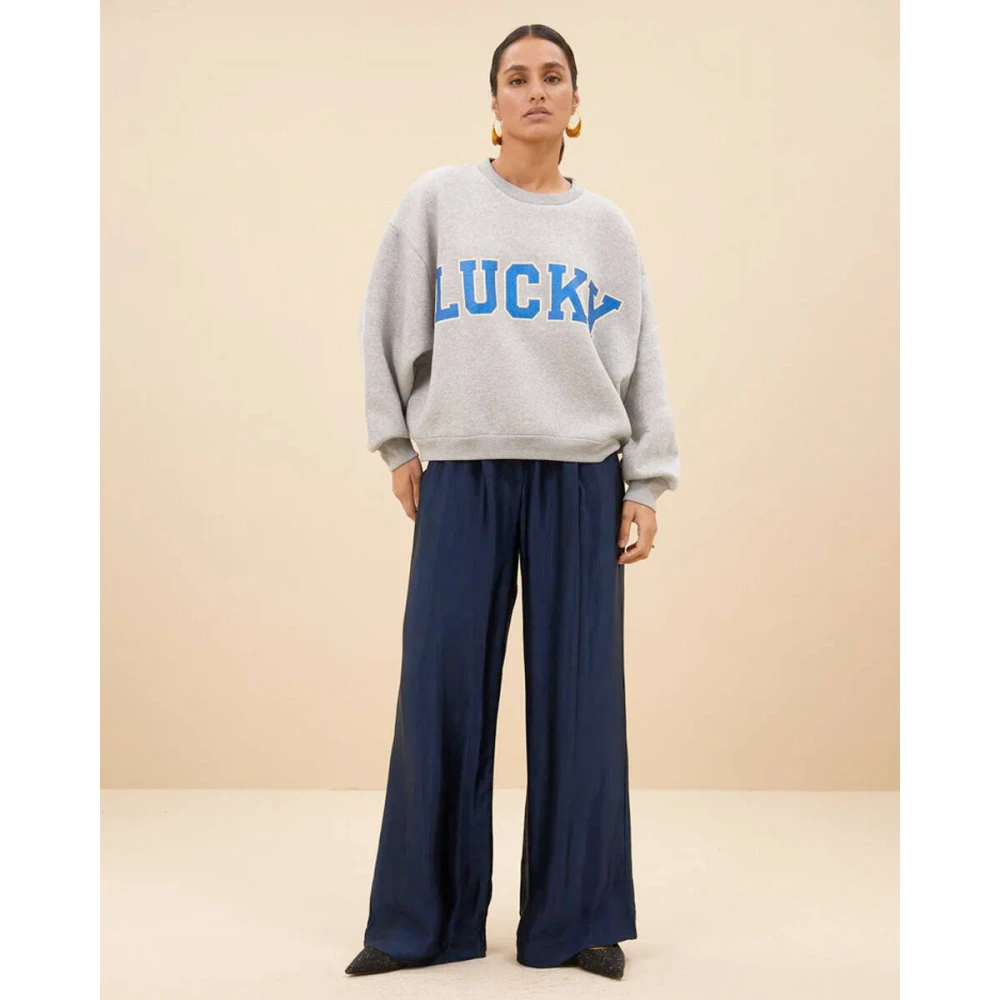 By-Bar Bibi Lucky Sparkle Sweater Blue Dames