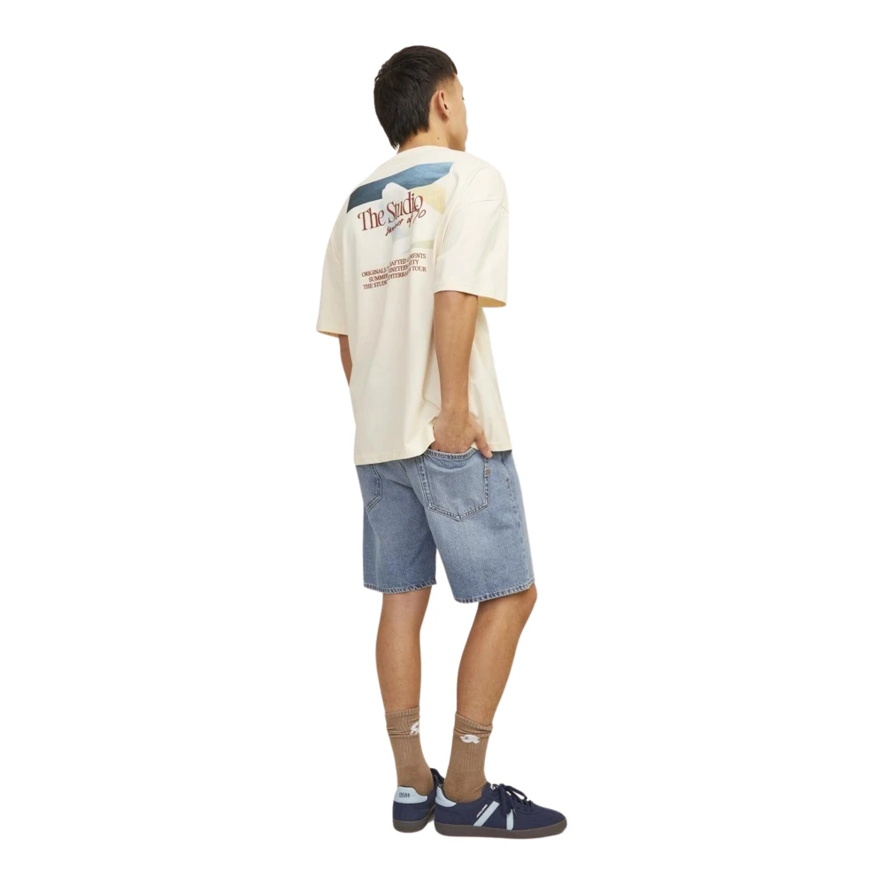 jack & jones Denim Shorts voor Stijlvolle Zomerlook Blue Heren