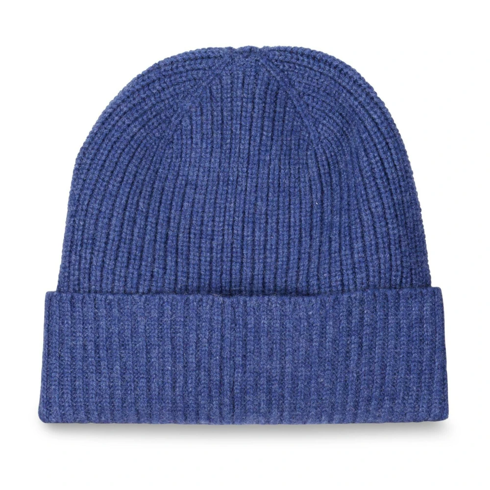 Zanieri Kasjmier Beanie met Omslag Blue Heren