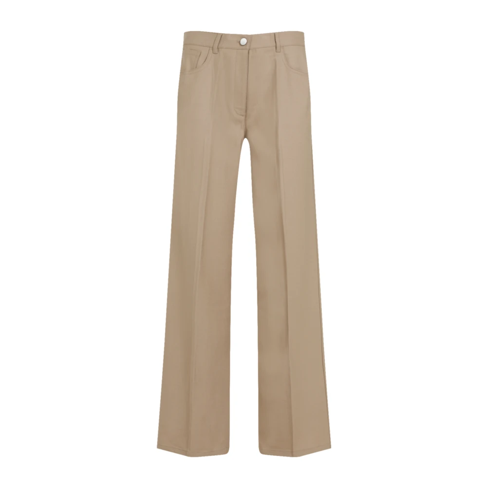 Theory Neutrale broek voor vrouwen Aw24 Beige Dames