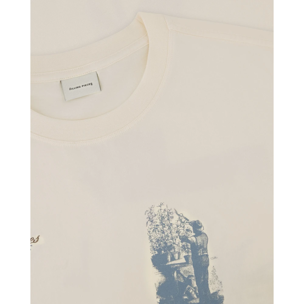 Filling Pieces T-shirt Gardener Antique White Heren