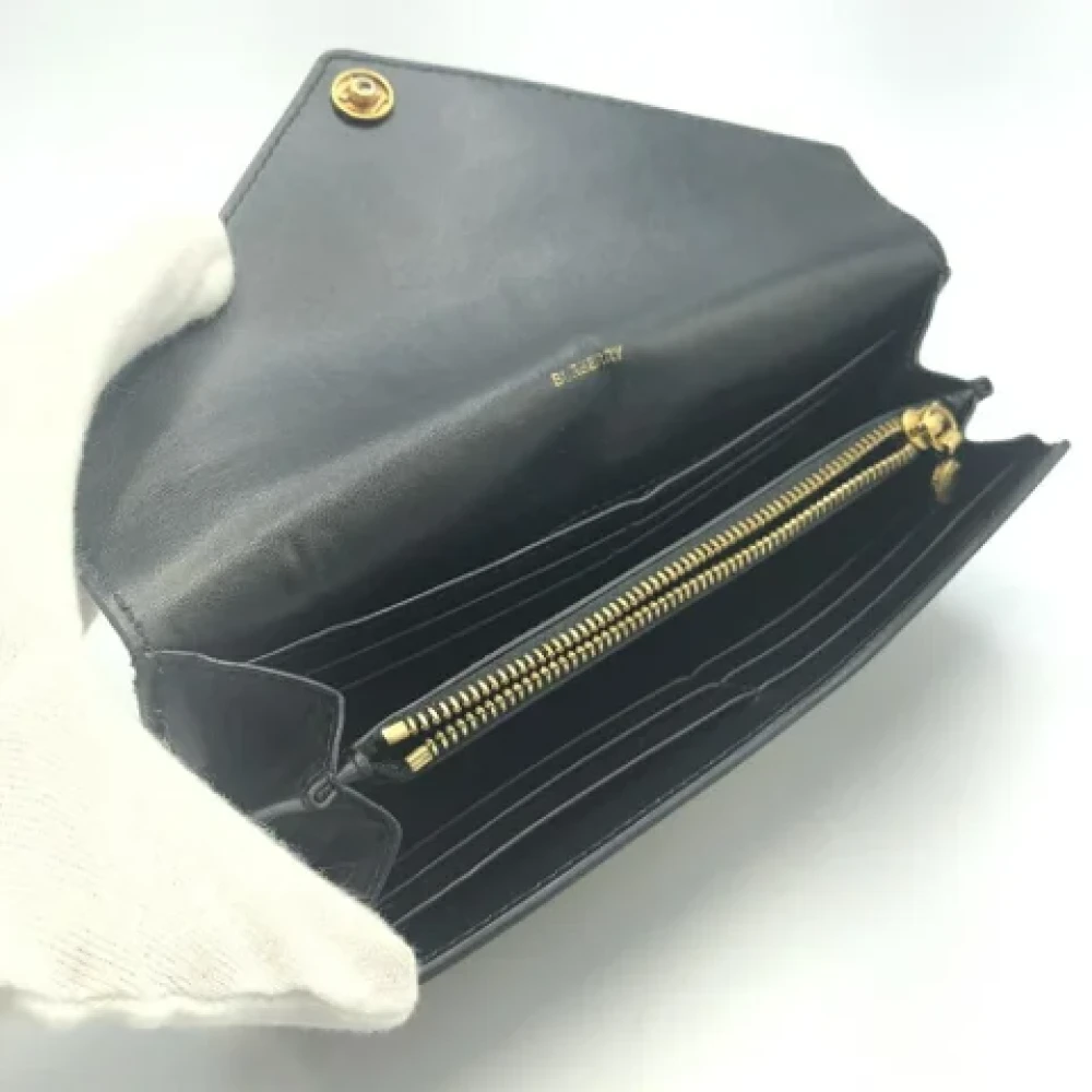Burberry Vintage Pre-owned Leather wallets Beige Dames