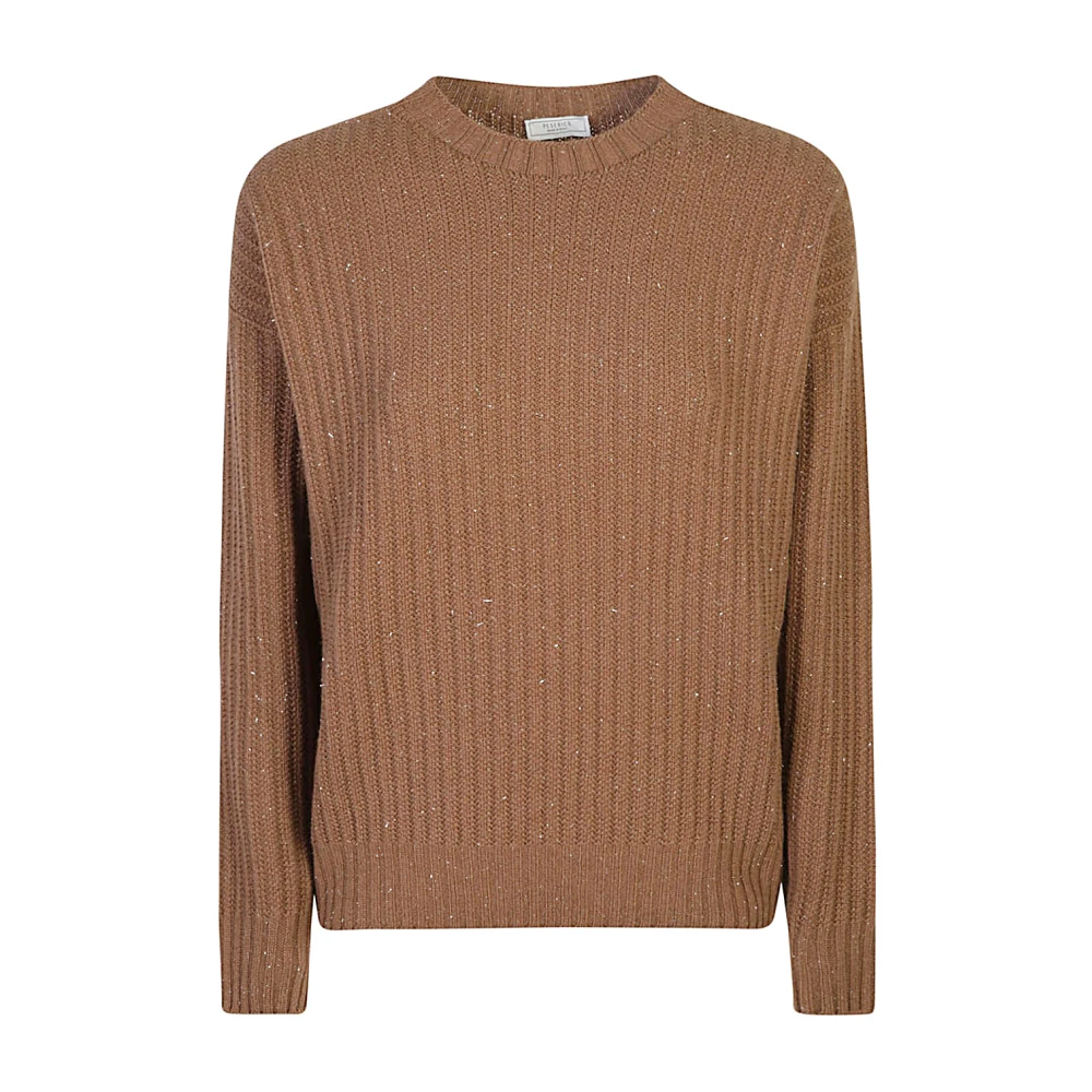 PESERICO Bruine Sweatshirt Aw24 Damesmode Brown Dames