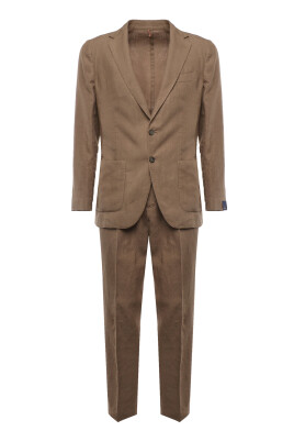 brown-dress-with-jacket-and-belt