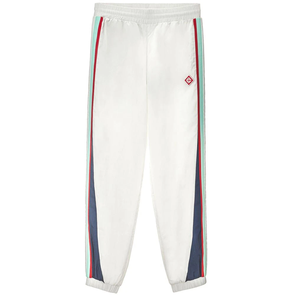 Casablanca Witte polyester sportbroek met zijpanelen White Heren