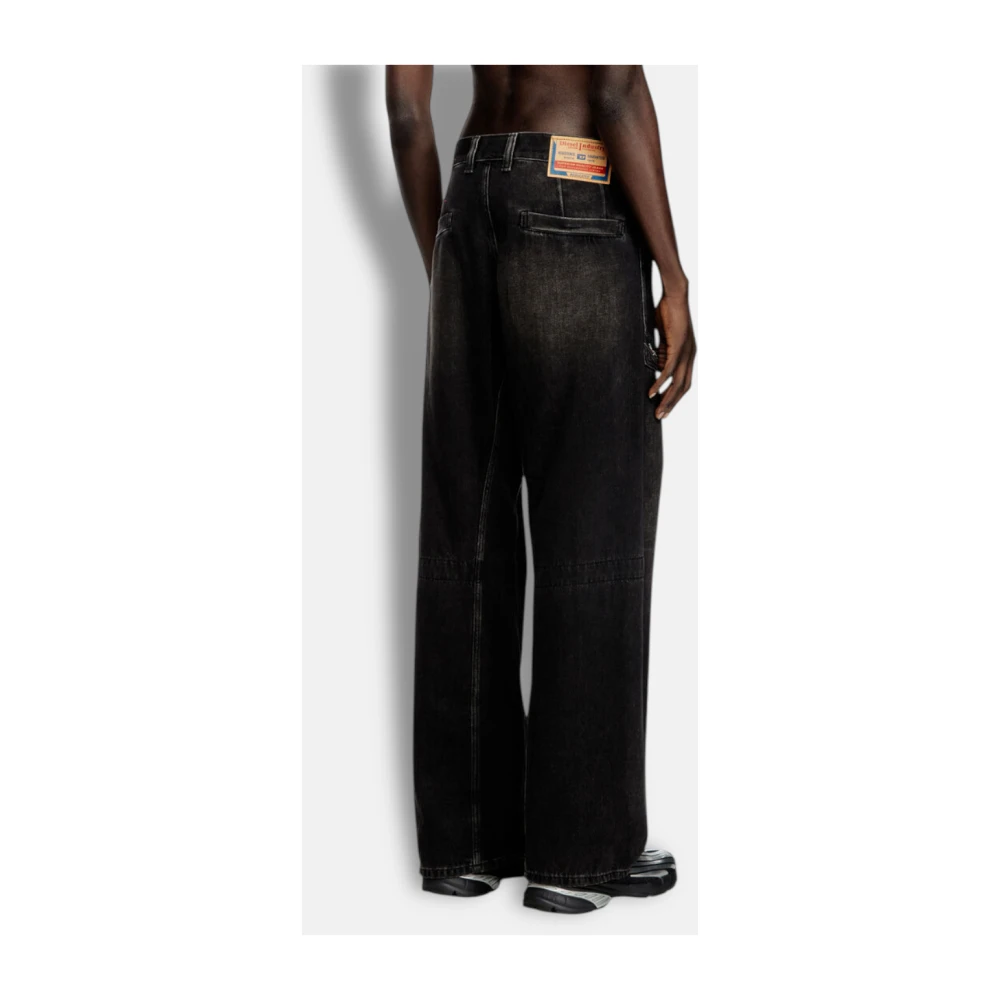 Diesel Skinny-Fit Versleten Zwarte Jeans Black Heren