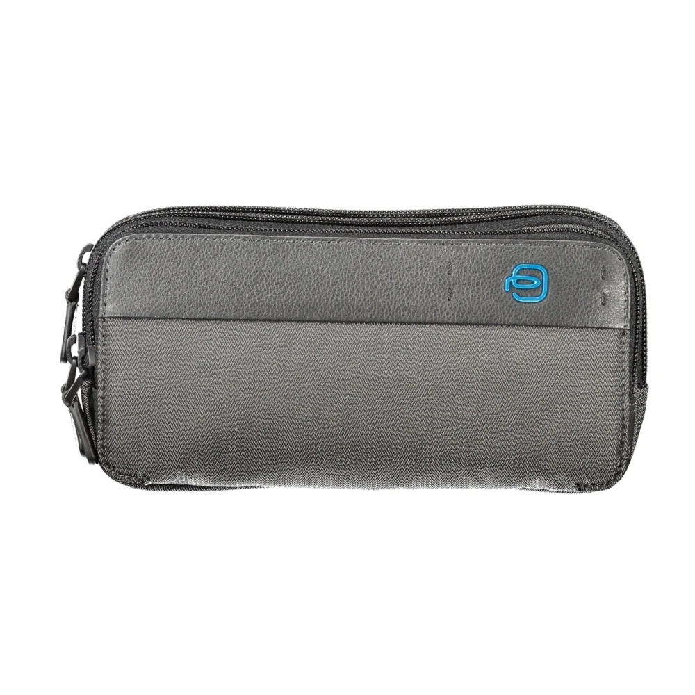 Piquadro Grijze Schoudertas met Ritssluiting Gray Heren