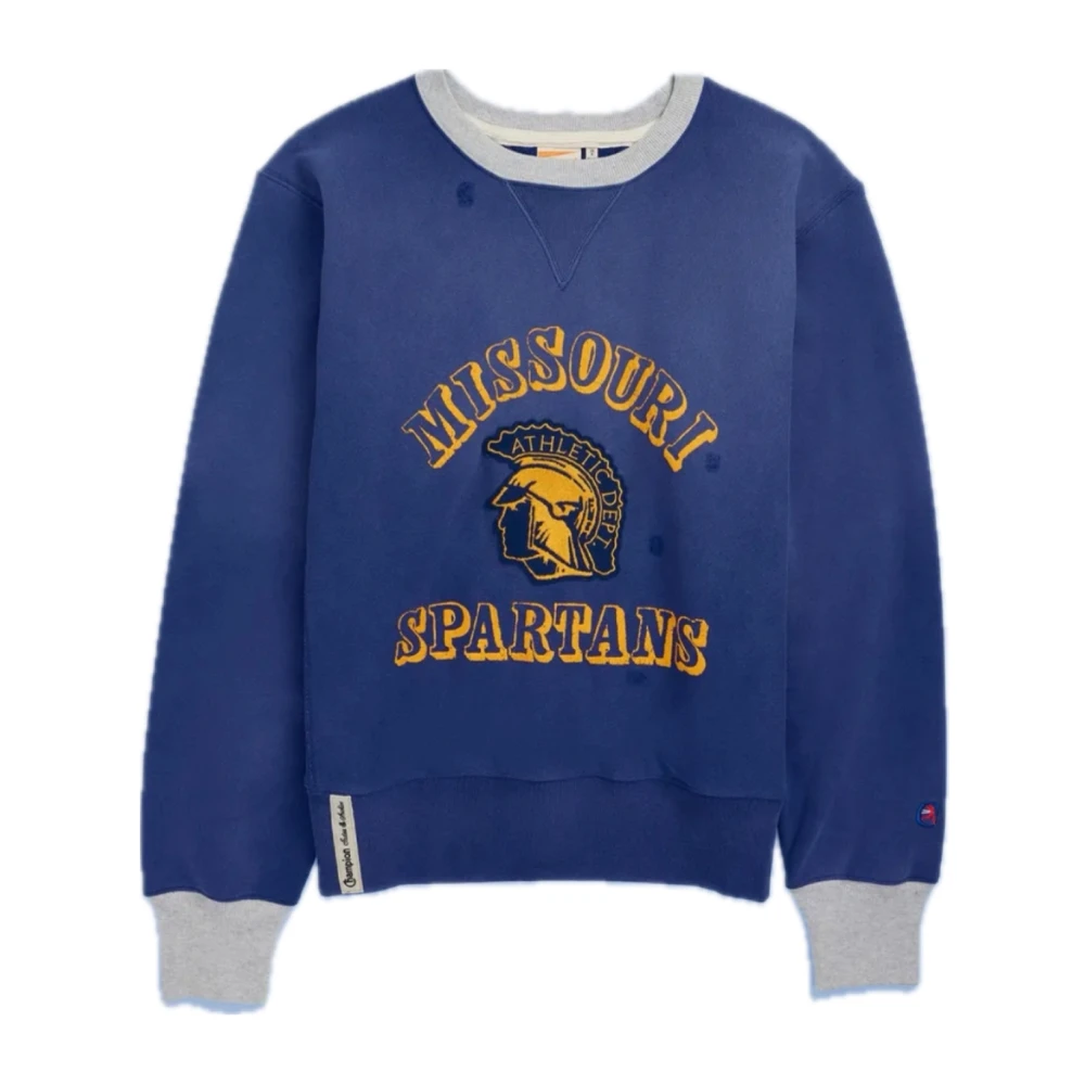 Champion Vintage Crewneck Sweatshirt Blue Heren