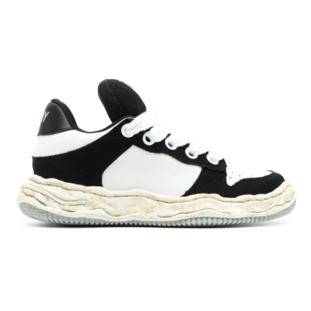 Mihara Yasuhiro Zwarte Canvas Lage Sneakers Dames Schoenen