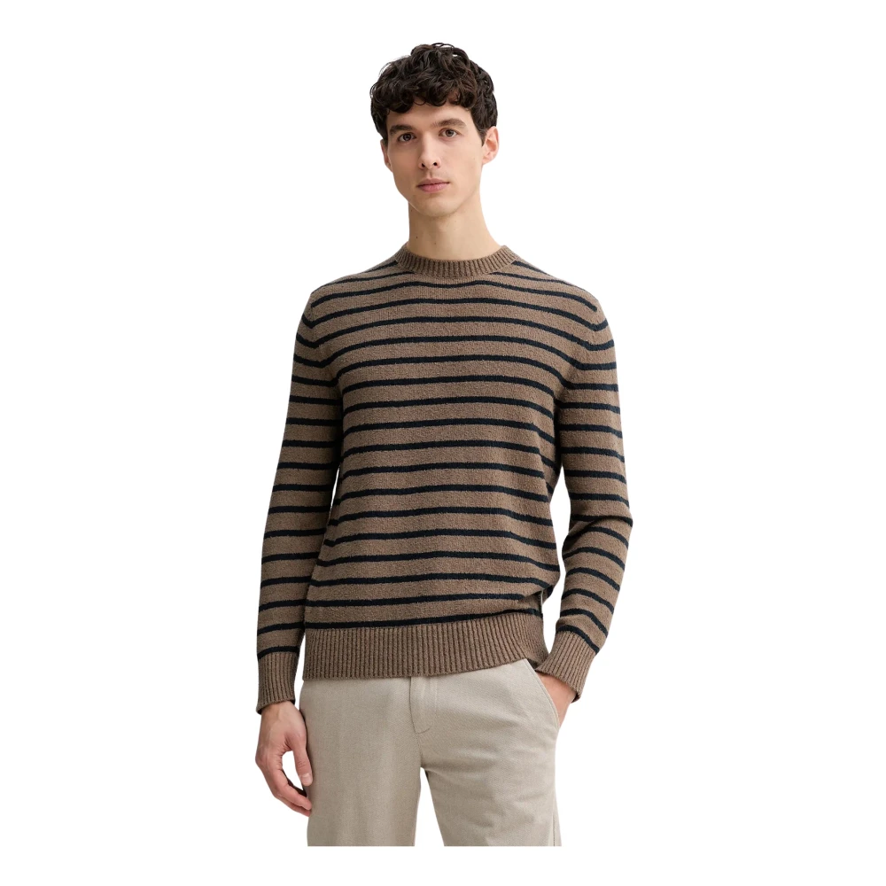Marc O'polo Herren Blau Pullover Baumwolle Gestreift - Bild 2