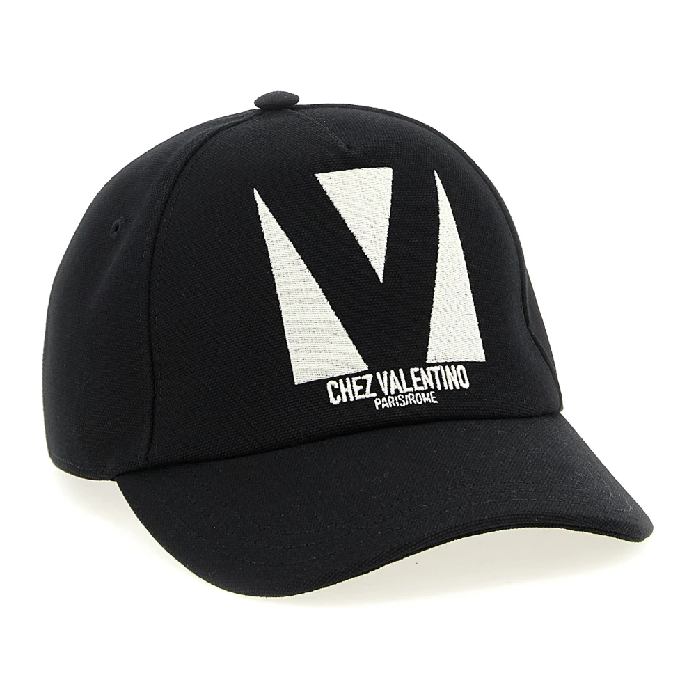 Valentino Garavani Men's Black Hats & Caps, 58 Cm, Chez Valentino Baseball Cap