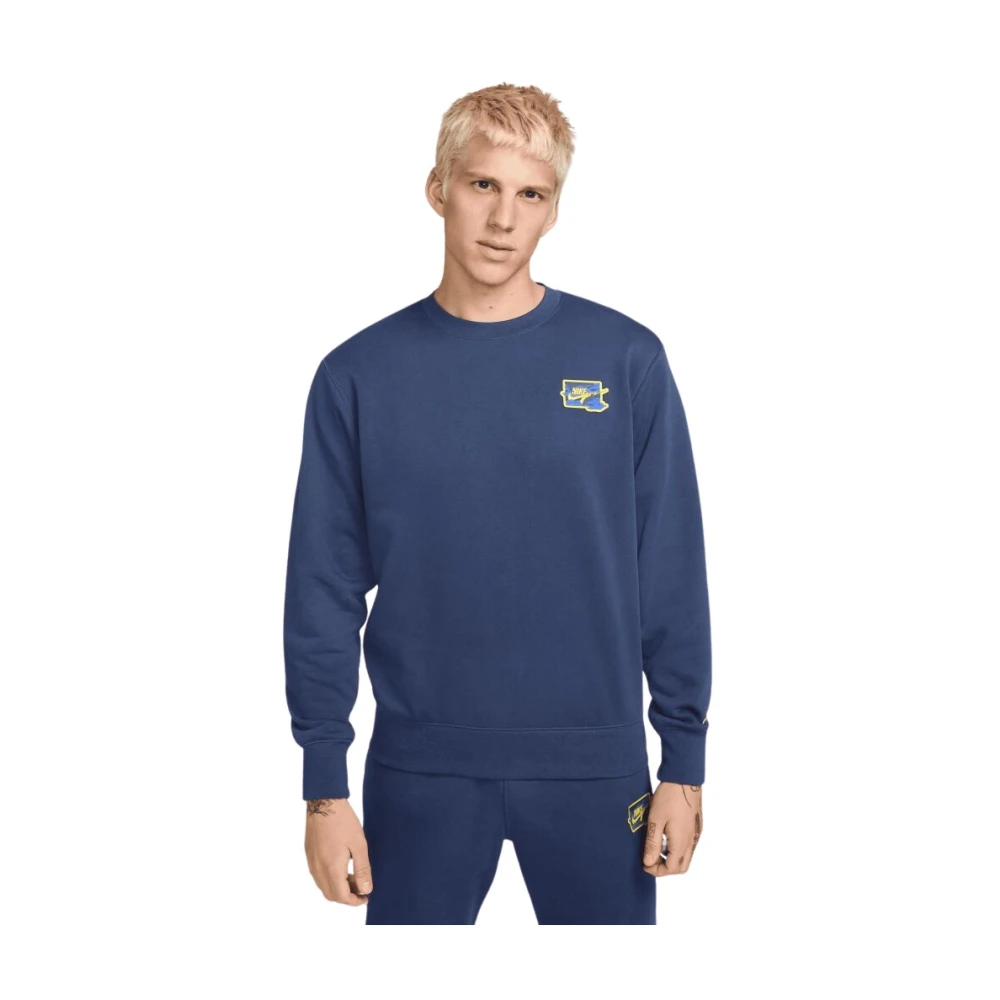 Nike Club Sweater Blue Heren