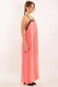 robe-midi-en-viscose-froissee-en-marron