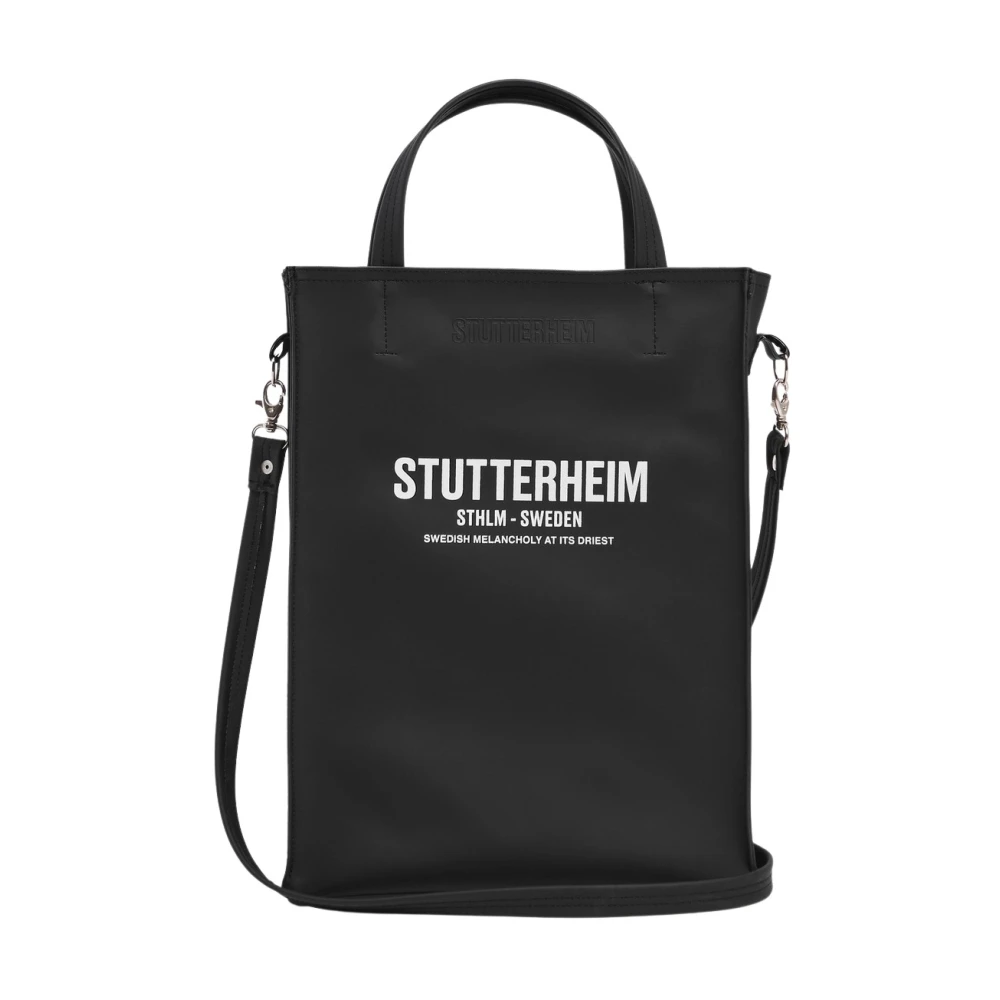 Stutterheim Slanke Waterdichte Tote Tas Black Dames