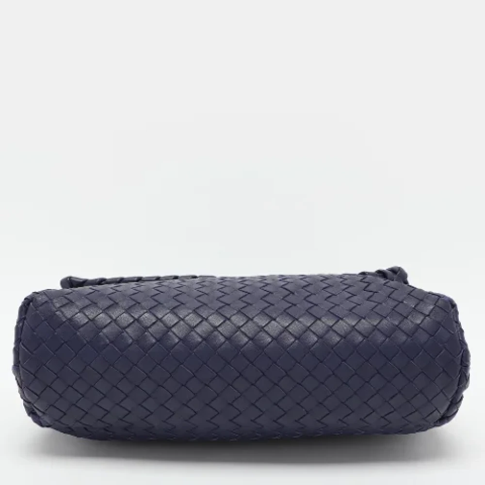 Bottega Veneta Vintage Pre-owned Leather shoulder-bags Blue Dames