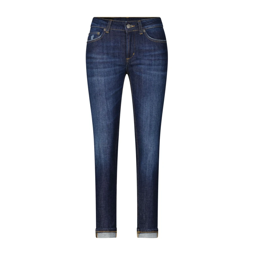 Dondup Skinny Fit Lage Taille Enkel Lengte Jeans Blue Dames