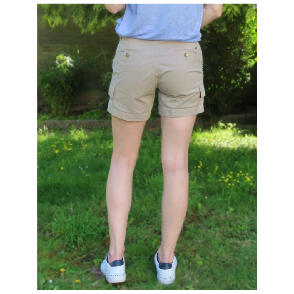 Mason's Cargo Shorts met studs Beige Dames