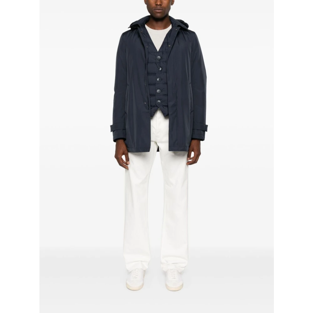 Herno Blauwe Pufferjas Blue Heren