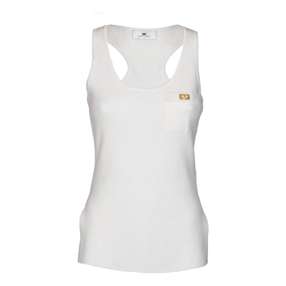 Tops > Sleeveless Tops - - Elisabetta Franchi - Modalova