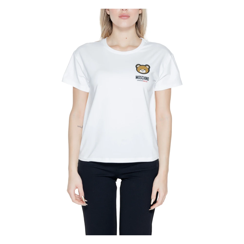 Moschino Dames T-shirt Lente Zomer Collectie White Dames